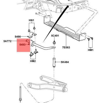 KIT GOMAS BARRA ESTABILIZADORA FORD EXPLORER 2002-2005 TRASERA