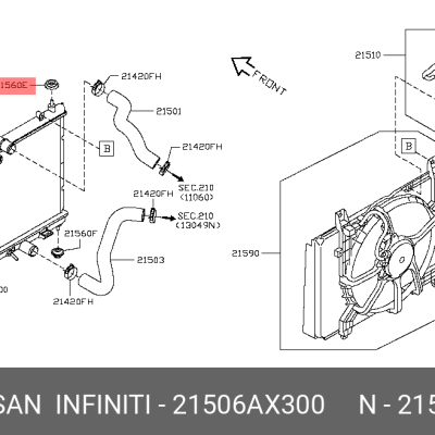 RADIADOR NISSAN TSURU III SUPERIOR E INFERIOR (4 PIEZAS)
