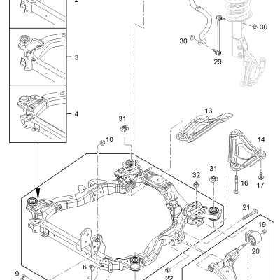 Chevrolet Captiva Sport Base, LS, LT, LTZ (2008-2015) Delantera