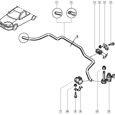RENAULT SCENIC 2.0 L4 (2001-2004) Poliuretano
