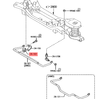 MAZDA 5 Touring, Grand Touring, Sport (2006-2010) TRASERA